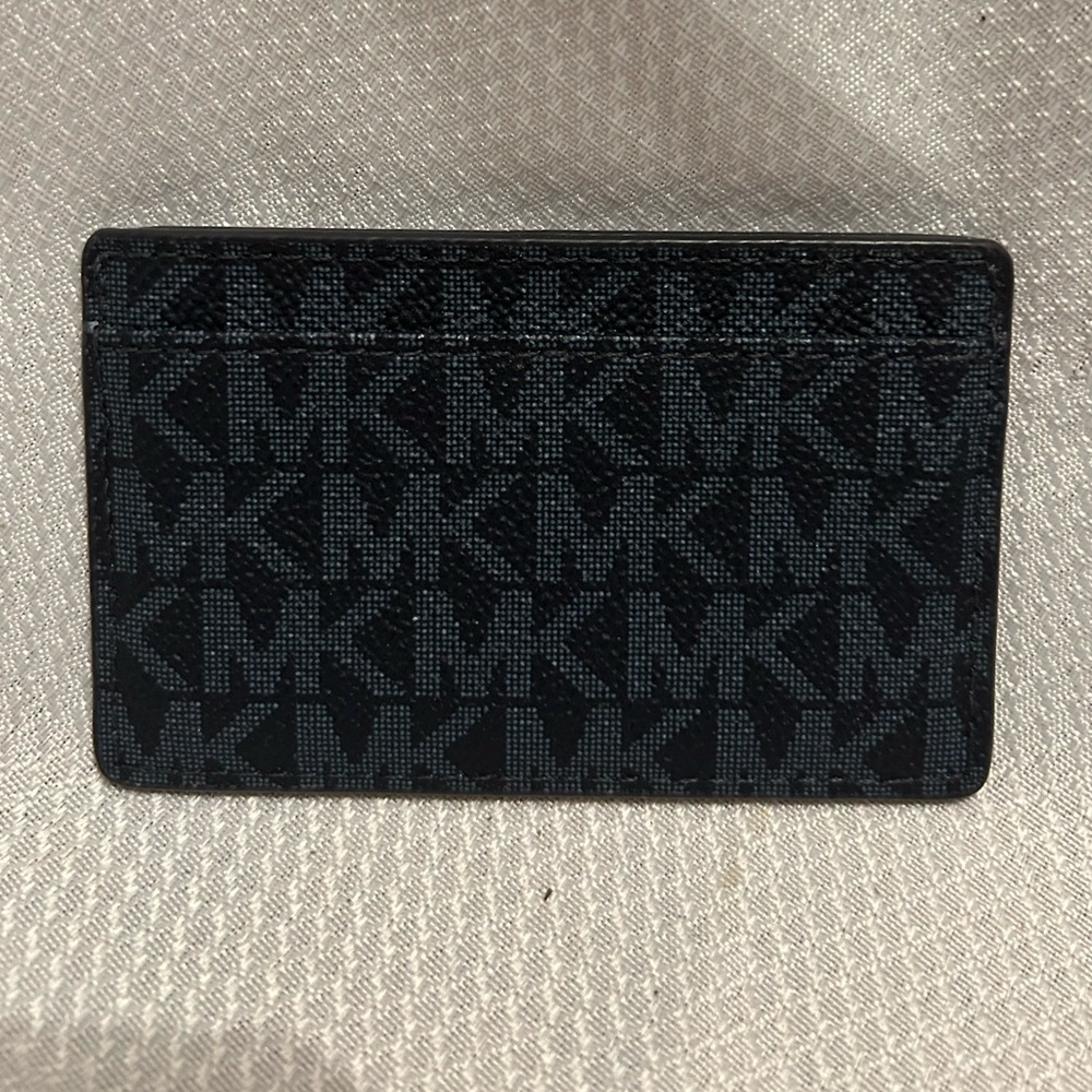 Michael Kors Navy Logo Card Case - Picture 2 of 3